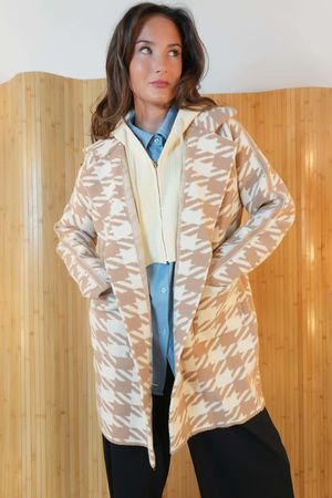 Upper East Thick Stretch Coat Camel